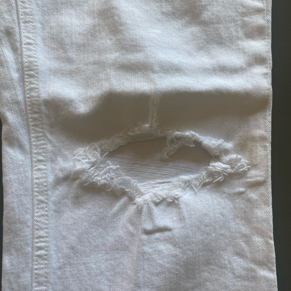 MOTHER Women's Crisp White  Jeans - Picture 5 of 10